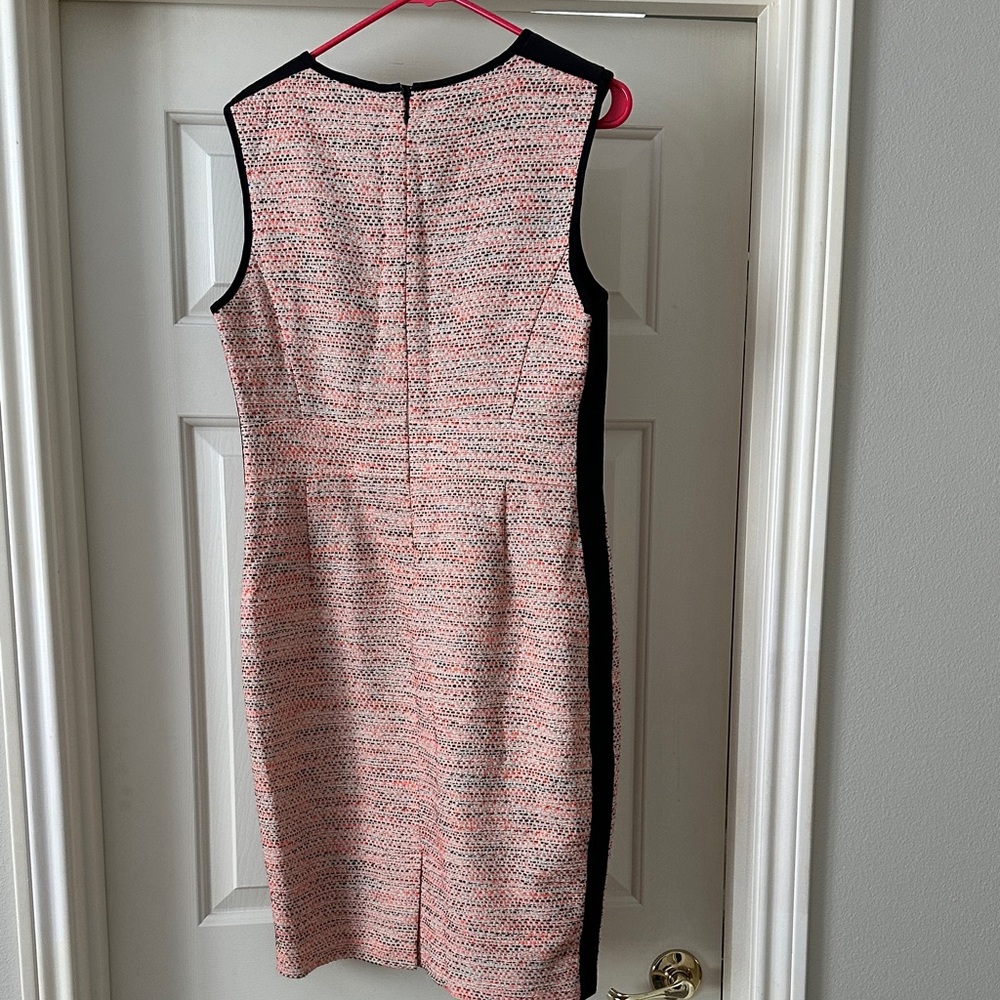 LK Bennett Orange, Cream and Black Tweed Jacket and matching sheath dress. - Picture 4 of 5